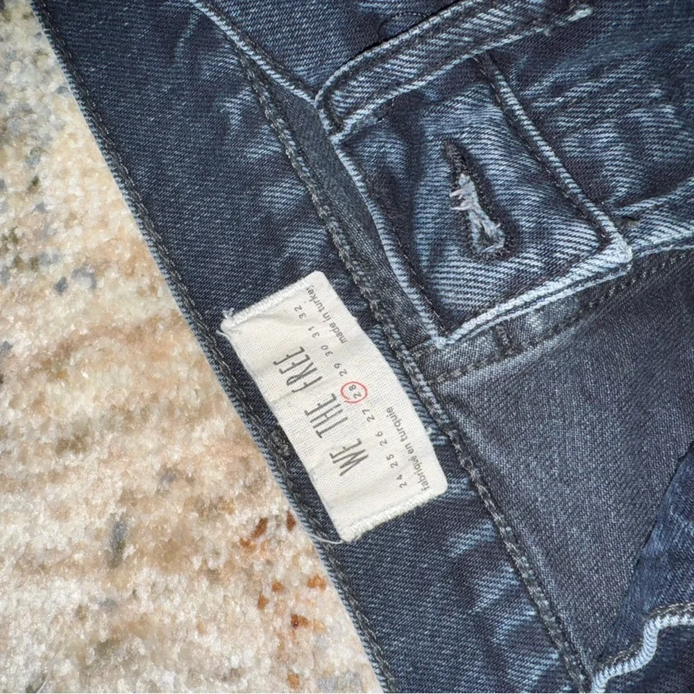 We The Free Dark Denim Distressed Jeans - Picture 3 of 3